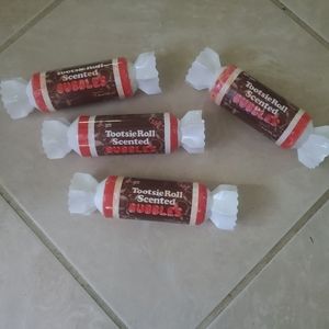 Novelty Tootsie Roll Scented Bubbles